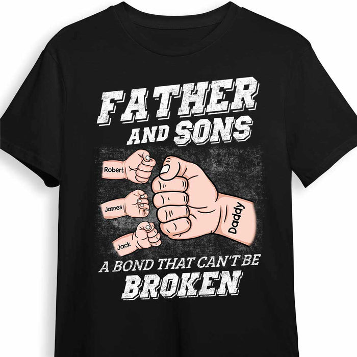Personalized Dad Bond Cant Be Broken T Shirt MY111 85O34 1