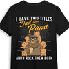 Personalized Dad Grandpa Papa Bear T Shirt MY121 32O53 1