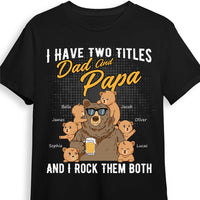 Personalized Dad Grandpa Papa Bear T Shirt MY121 32O53 thumb 1