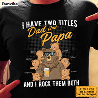 Personalized Dad Grandpa Papa Bear T Shirt MY121 32O53 thumb 1