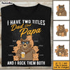 Personalized Dad Grandpa Papa Bear T Shirt MY121 32O53 1