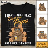 Personalized Dad Grandpa Papa Bear T Shirt MY121 32O53 thumb 1