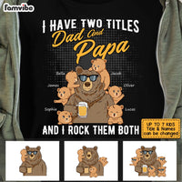 Personalized Dad Grandpa Papa Bear T Shirt MY121 32O53 thumb 1