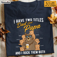 Personalized Dad Grandpa Papa Bear T Shirt MY121 32O53 thumb 1