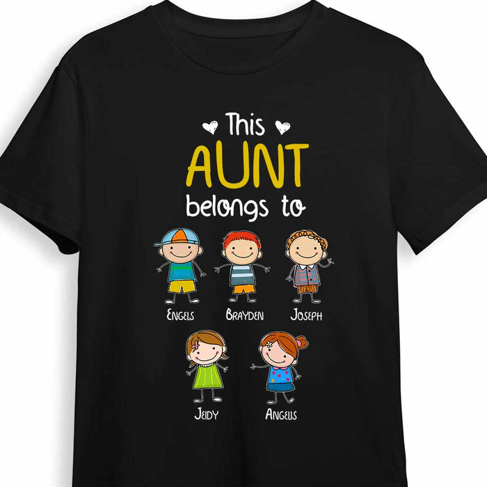Personalized Aunt Mom Grandma Belongs To T Shirt MY104 30O34 1