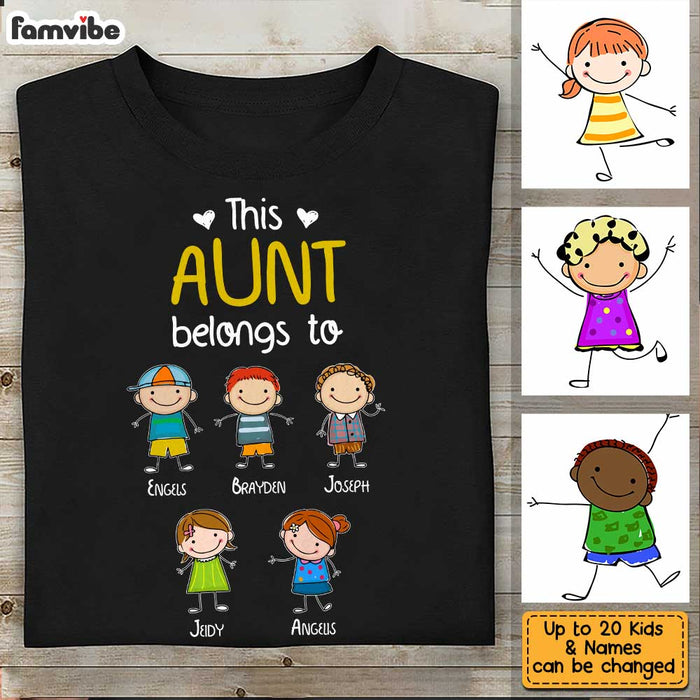 Personalized Aunt Mom Grandma Belongs To T Shirt MY104 30O34 1