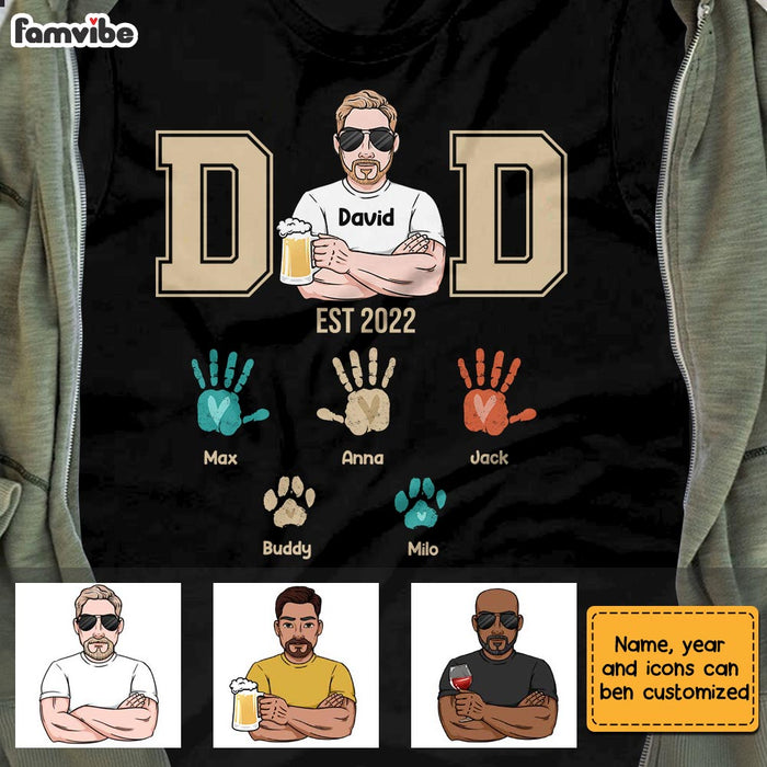 Personalized Dad Grandpa T Shirt MY161 31O28 1
