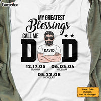 Personalized Dad Greatest Blessings T Shirt MY162 32O28 thumb 1