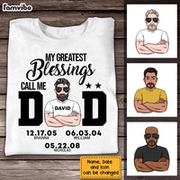 Personalized Dad Greatest Blessings T Shirt MY162 32O28 thumb 1