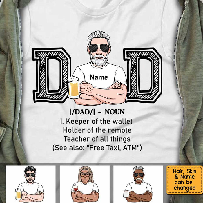 Personalized Dad Grandpa T Shirt MY163 31O34 1