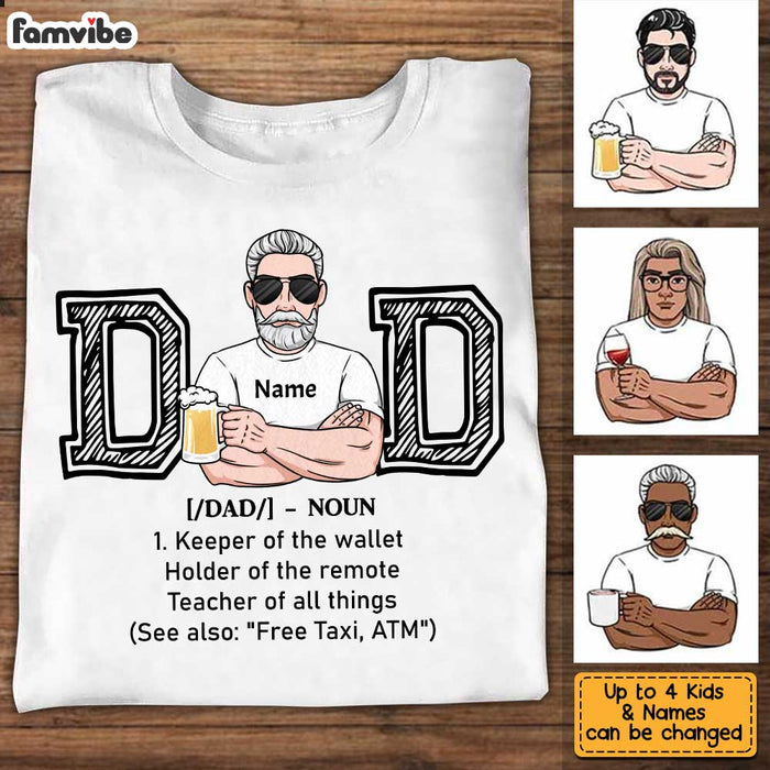 Personalized Dad Grandpa T Shirt MY163 31O34 1