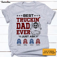 Personalized Dad Trucker T Shirt MY163 32O53 thumb 1