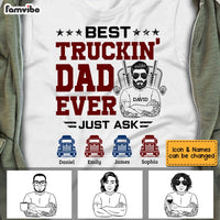 Personalized Dad Trucker T Shirt MY163 32O53 thumb 1