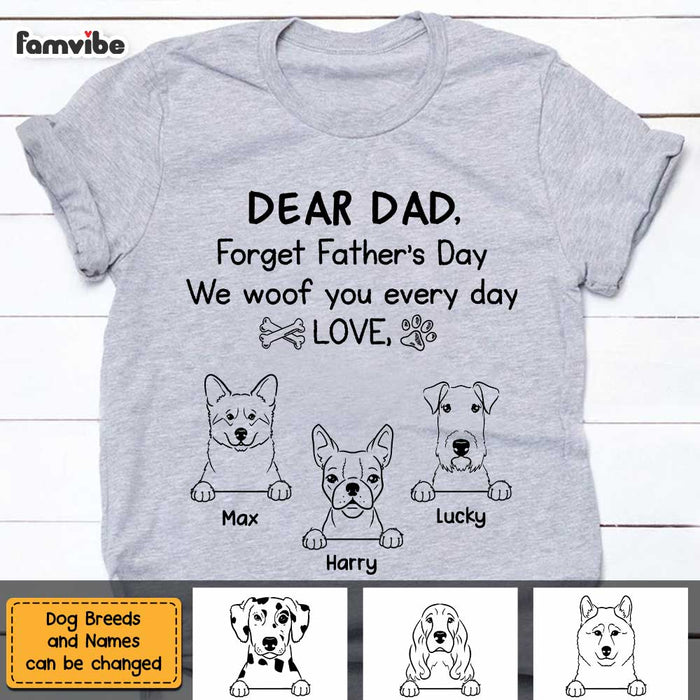 Personalized Dad Grandpa Dog Dad T Shirt MY171 32O47 1