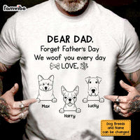 Personalized Dad Grandpa Dog Dad T Shirt MY171 32O47 thumb 1