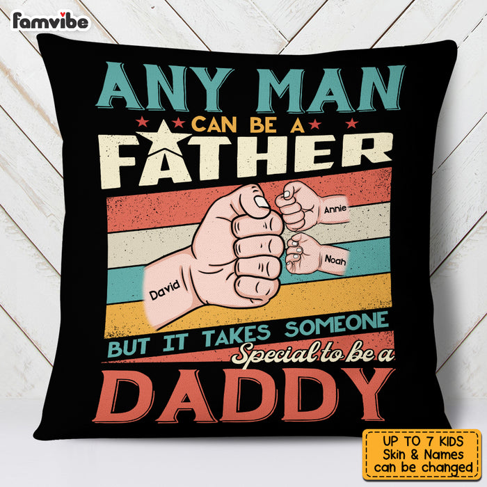 Personalized Dad Hand Fist Bump Pillow AP212 85O53 1