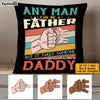 Personalized Dad Hand Fist Bump Pillow AP212 85O53 1