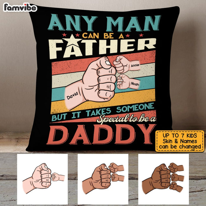 Personalized Dad Hand Fist Bump Pillow AP212 85O53 1