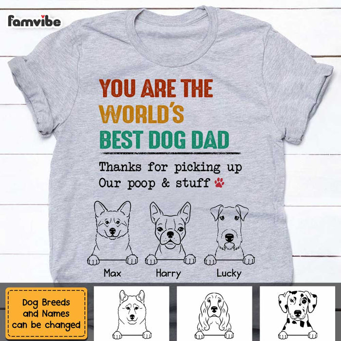 Personalized Dog Dad T Shirt MY193 32O47 1