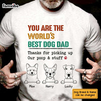 Personalized Dog Dad T Shirt MY193 32O47 thumb 1