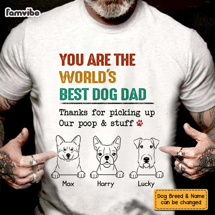 Personalized Dog Dad T Shirt MY193 32O47 1