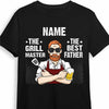 Personalized BBQ Dad Grandpa T Shirt MY184 85O34 1