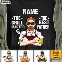 Personalized BBQ Dad Grandpa T Shirt MY184 85O34 thumb 1