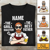Personalized BBQ Dad Grandpa T Shirt MY184 85O34 thumb 1
