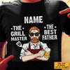 Personalized BBQ Dad Grandpa T Shirt MY184 85O34 1