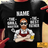 Personalized BBQ Dad Grandpa T Shirt MY184 85O34 thumb 1