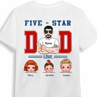 Personalized Dad Five Star T Shirt MY171 30O34 thumb 1
