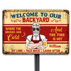 Personalized Dad Grandpa BBQ Grill Outdoor Metal Sign MY182 32O28 1