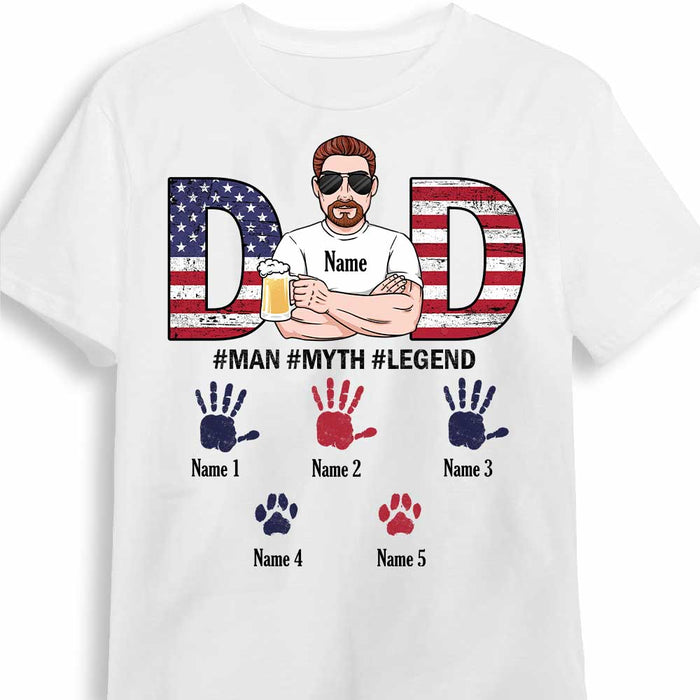 Personalized Dad The Man The Myth The Legend T Shirt MY183 30O34 1