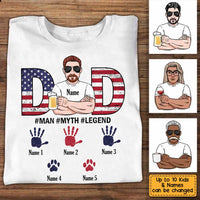 Personalized Dad The Man The Myth The Legend T Shirt MY183 30O34 thumb 1
