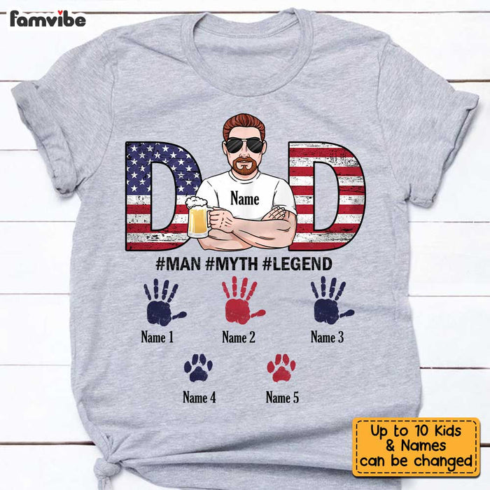 Personalized Dad The Man The Myth The Legend T Shirt MY183 30O34 1