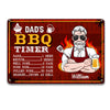 Personalized Dad BBQ Grill Metal Sign MY191 30O28 1