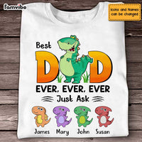 Personalized Dad Dinosaur T Shirt MY193 30O47 thumb 1