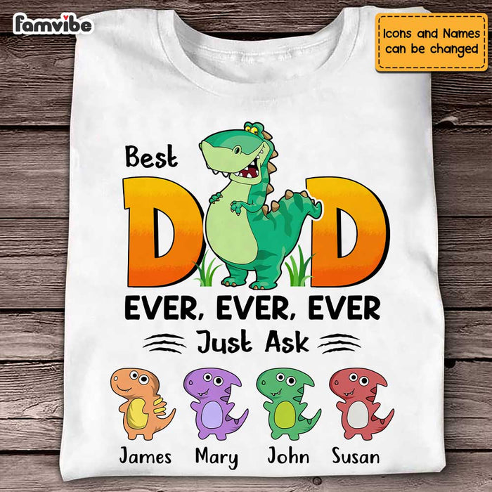 Personalized Dad Dinosaur T Shirt MY193 30O47 1