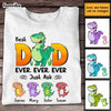 Personalized Dad Dinosaur T Shirt MY193 30O47 1