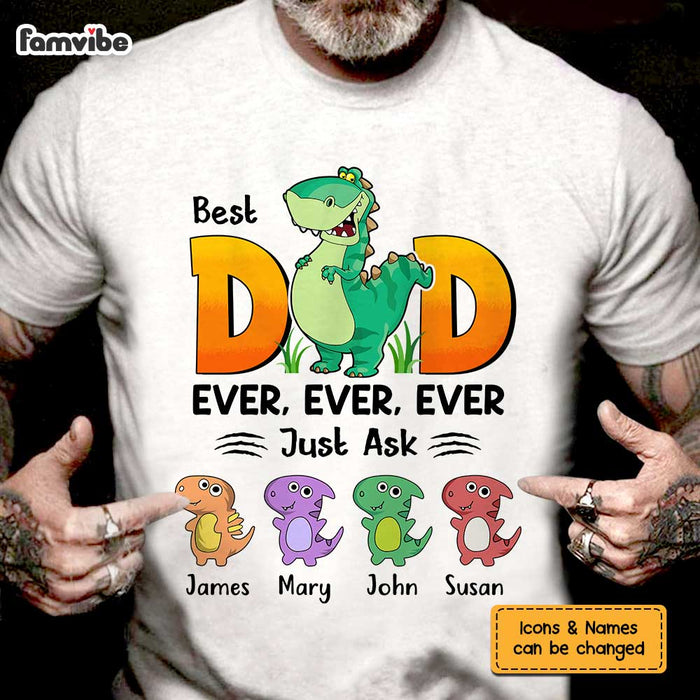 Personalized Dad Dinosaur T Shirt MY193 30O47 1