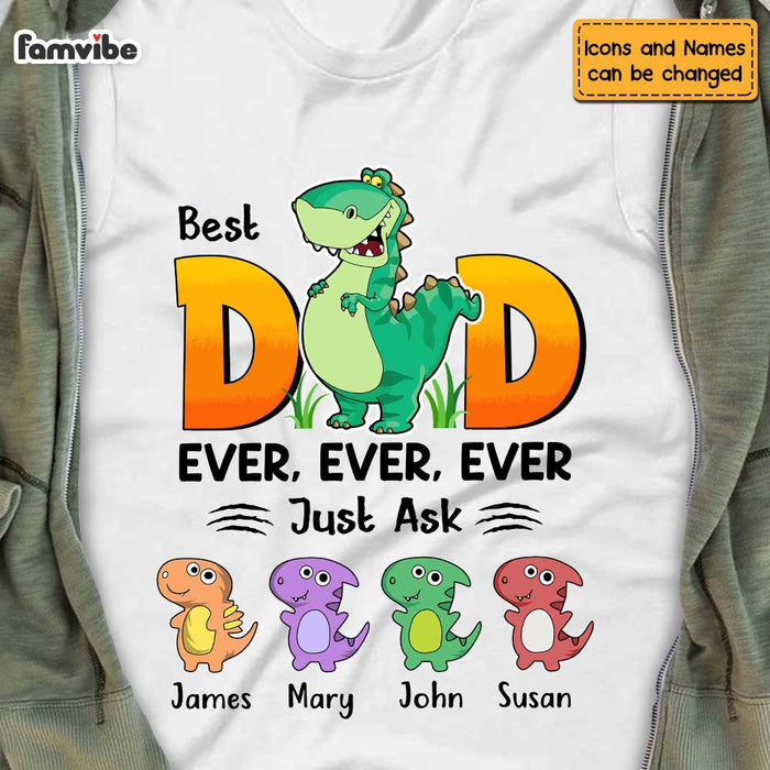 Personalized Dad Dinosaur T Shirt MY193 30O47 1