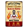 Personalized Dad Grandpa BBQ Grill Grillin' And Chillin' Outdoor Home Metal Sign MY204 32O53 1