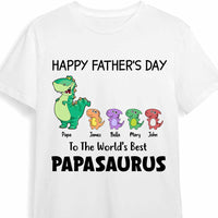 Personalized Dad Dinosaur T Shirt MY213 30O47 thumb 1