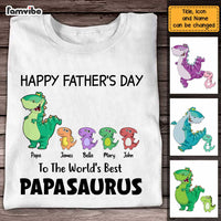 Personalized Dad Dinosaur T Shirt MY213 30O47 thumb 1