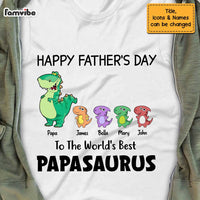 Personalized Dad Dinosaur T Shirt MY213 30O47 thumb 1