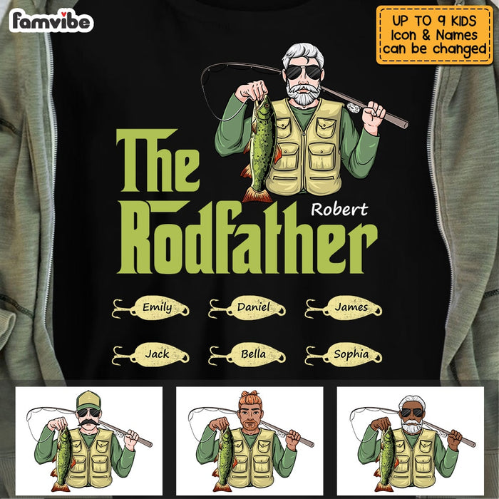 Personalized Dad Grandpa Fishing T Shirt MY231 85O53 - Famvibe