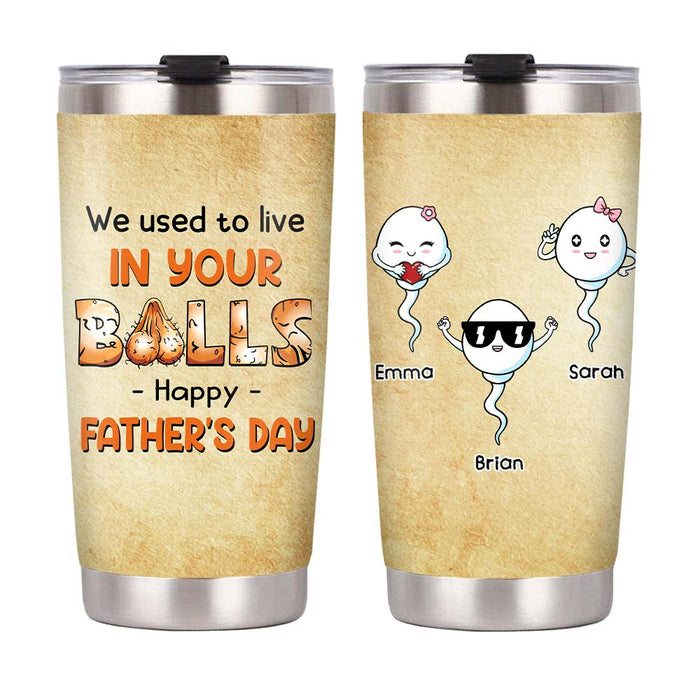 Personalized Dad Grandpa Funny Steel Tumbler MY214 30O47 1