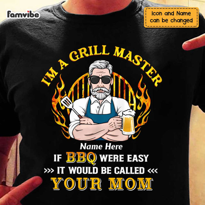 Personalized Dad Grandpa BBQ Grill T Shirt MY233 31O47 1