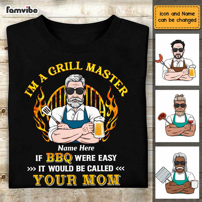 Personalized Dad Grandpa BBQ Grill T Shirt MY233 31O47 1