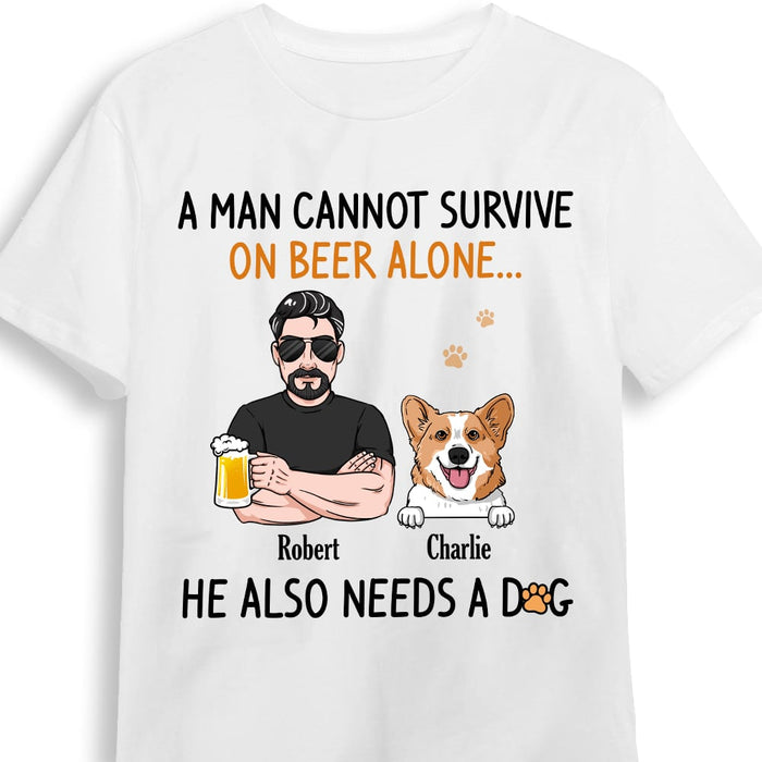 Personalized Dog Dad Grandpa T Shirt MY214 30O53 1